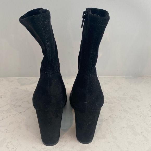 Guess Open Toe Suede Ankle Boots - Picture 2 of 10